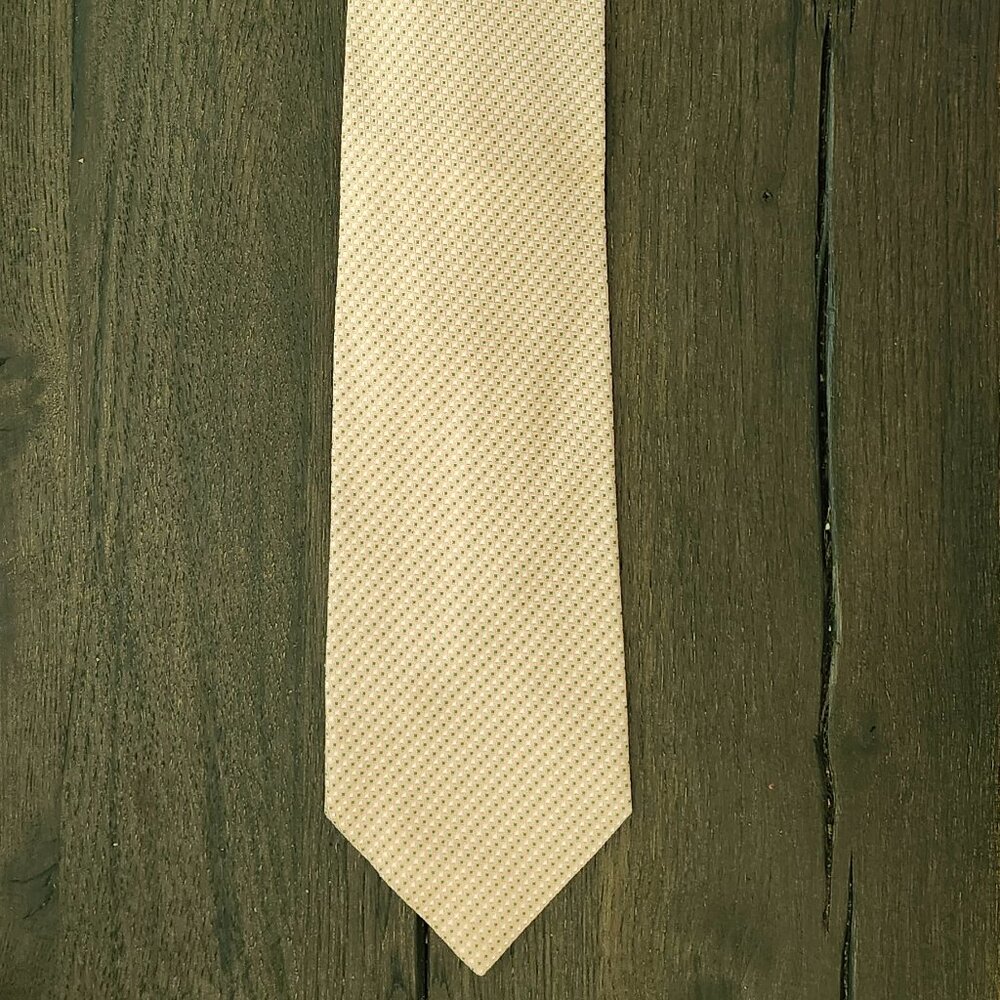 CARL STERR - MICKY Necktie Microdot Light Sherbert Orange